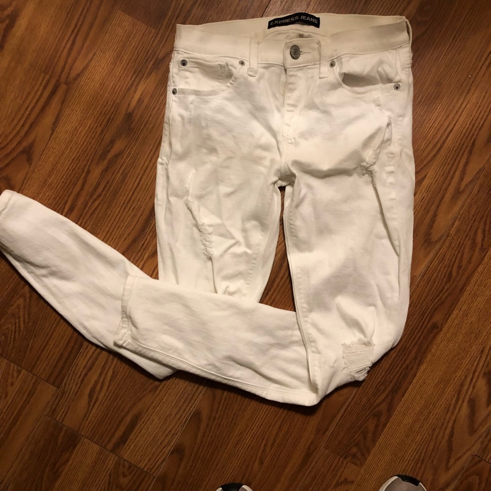 Express white jeans